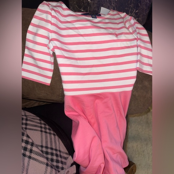 Ralph Lauren Pink Striped Kids Dress - Picture 4 of 6